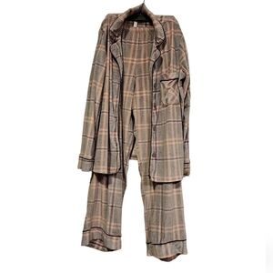 Joyspun Stretch Velour 2pc Pajama Set 47.5% Recycled Polyester Size L (12-14)